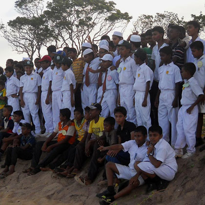 WildREACH biodiversity educational workshop Hambanthota Beach 02.03.2011 — conservation awareness